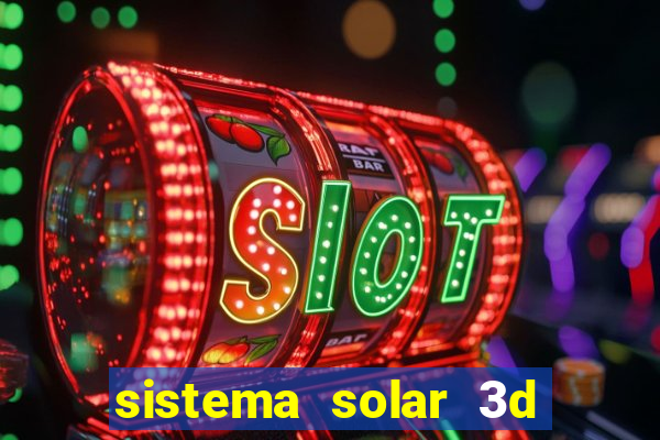 sistema solar 3d em movimento